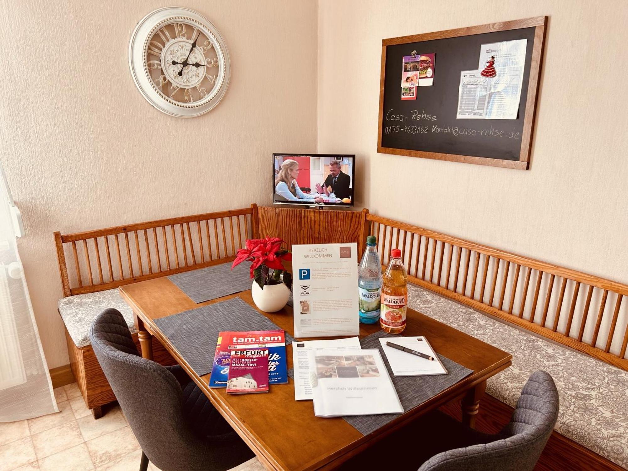 Casa Rehse I Stilvolles Apartment I 24H-Self-Check-In I Kostenlos Parken & Wlan I 55-Zoll-Smart&Kabel-Tv I Oepnv Erfurt Buitenkant foto